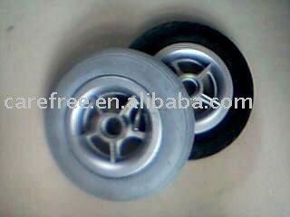 6" Rubber pneumatic wheel