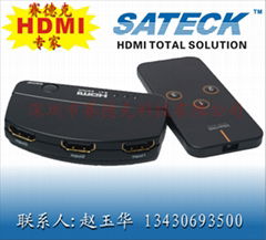 供应HDMI Switch切换器 迷你 3切1