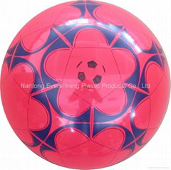 single color printed PVC football