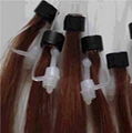 brown silky straight silicone micro bead