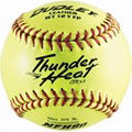 Dudley .47 COR Thunder Heat NFHS 12 Inch Poly Core Leather Fast Pitch Softball 1