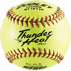 Dudley .47 COR Thunder Heat NFHS 12 Inch Poly Core Leather Fast Pitch Softball