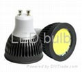 GU10 COB aluminum 3w led spotlight 1