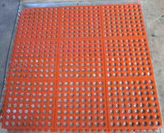 grease proof interlocking rubber kitchen mat