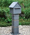 Stone mailbox