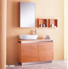 2011 modern solid wood bathroom cabinet vanity