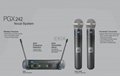 PGX242 Dual channels VHF wireless microphone system 1