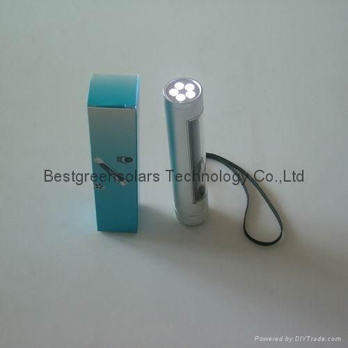 5LED solar torch