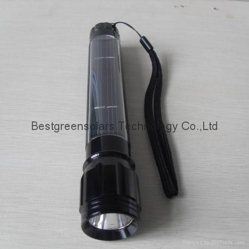 1LED solar flashlight