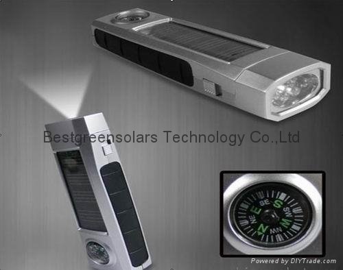 5LED solar flashlight 2
