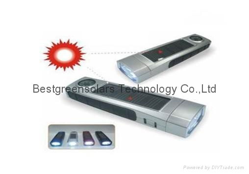 5LED solar flashlight 3