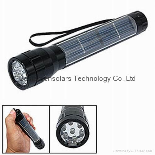 7LED solar flashlight 4