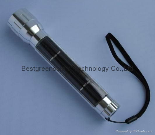 7LED solar flashlight 5