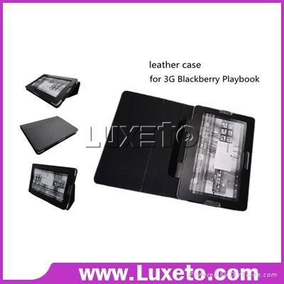 for blackberry playbook tablet leather case with stand