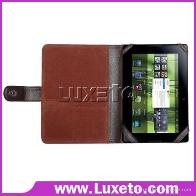 for blackberry playbook tablet leather case with stand 5
