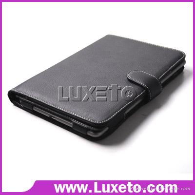 PU and genuine leather case for Barnes & Noble nook color 3