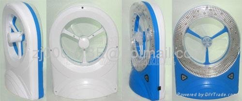 JY5530 LED Rechargeable led fan light  Electronic fan 4