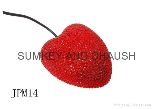 heart shape wired optical mouse for gift 5