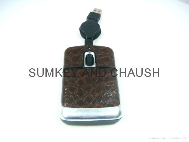 gift leather mouse for promotion 4