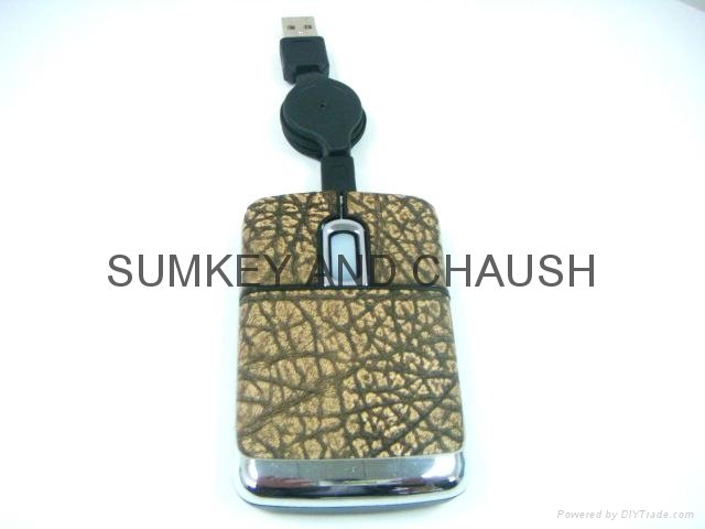 gift leather mouse for promotion 5