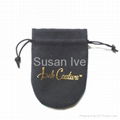 Custom Jewellery Pouch Superfine Fabric with Stamped logo 1