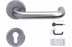 Stainless Steel Tube Lever Door Handle