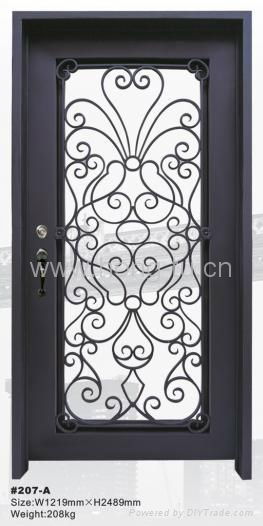 wrought iron entry door(HT207A)