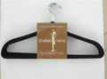 black coat velvet flocking hanger 1