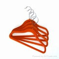 children velvet flocking hanger 5