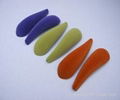 ABS plastic flocked shoulder pads