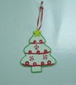 Cute tree design Polymer clay for  christmas haning ornaments 3