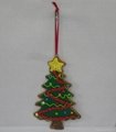Cute tree design Polymer clay for  christmas haning ornaments 4