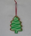 Cute tree design Polymer clay for  christmas haning ornaments 5