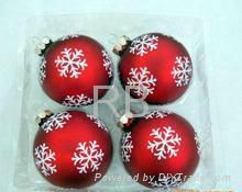 Christmas decorative hand painted glass ball