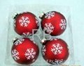 Christmas decorative hand painted glass