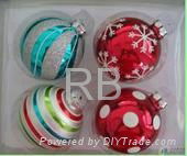 Christmas decorative hand painted glass ball 2