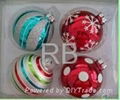 Christmas decorative hand painted glass ball 2