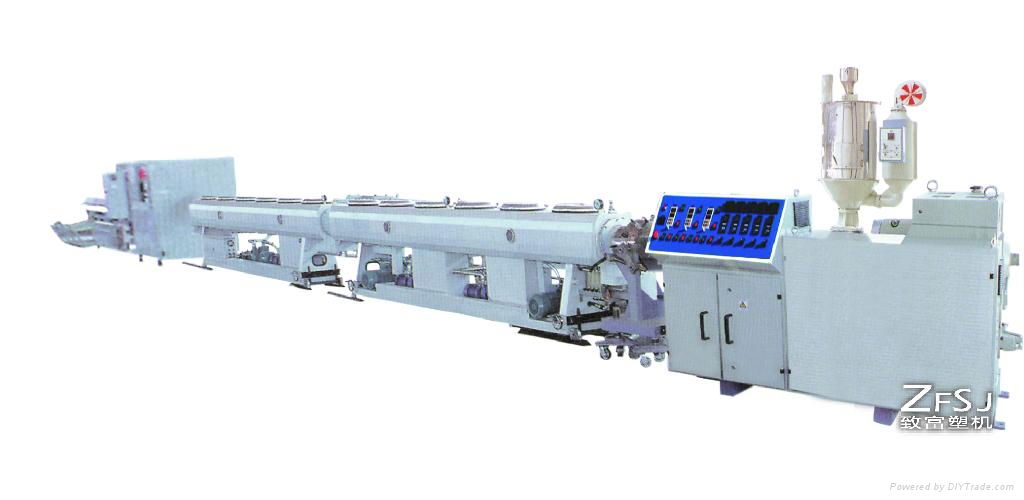 Plastic pipe making machine