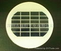 供应6V1.5W圆形玻璃层压单晶硅太阳能电池板