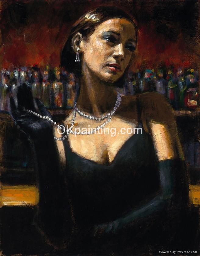 " Gloves " Fabian Perez Canvas Oil Painting Reproduction fabian1