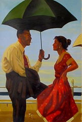 "Bad Boy, Good Girl"Jack Vettriano Oil Painting Reproduction