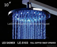 No battery Shower Heads Shower Led Led Shower head light Led Rainfall Shower