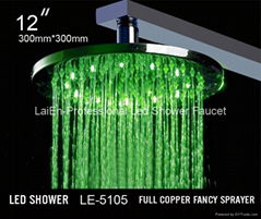 No battery Shower Heads Shower Led Led Shower head light Led Rainfall Shower