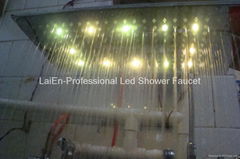 No battery Shower Heads Shower Led Led Shower head light Led Rainfall Shower