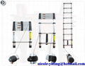 Aluminum 2.6M Telescopic ladder patent parotected Ce-en131Certificate YD1-1-2.6B 1