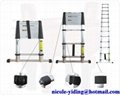 YD1-1-3.8S telescopic ladder with balance bar patented protected 1