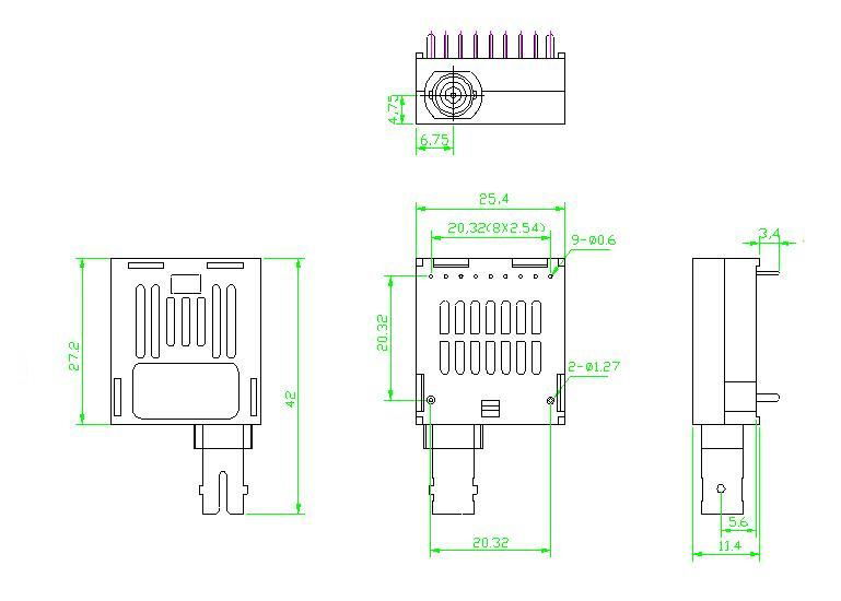 1×9  MM Receiver module 2