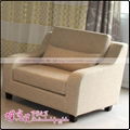 北京 单人沙发 布艺沙发 米黄色沙发 现代布艺沙发