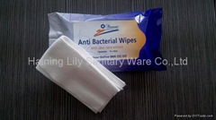 antibacterial wet wipe