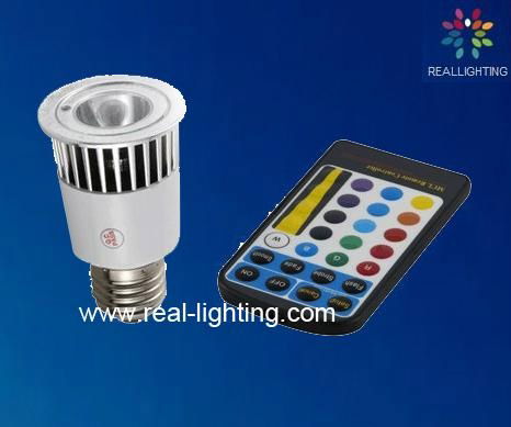 5W RGB led spot lamp with remote controll